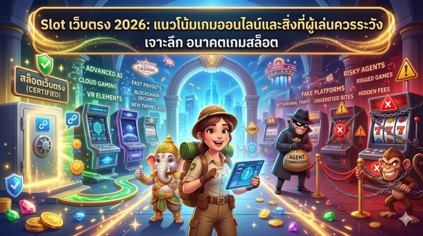 Slot เว็บตรง 2026 แนวโน้มเกมออนไลน์และสิ่งที่ผู้เล่นควรระวัง
